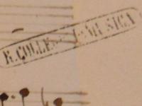 Timbro &quot;R. Collegio di Musica&quot;
