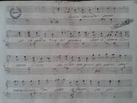 Incipit della cantata, recante l'indicazione &quot;Del Sig. Filomena&quot;