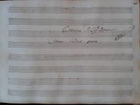 Frontespizio della cantata