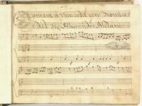 Incipit musicale - © Napoli - Biblioteca del Conservatorio Statale di Musica &quot;San Pietro a Majella&quot;
