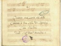 Frontespizio - © Napoli - Biblioteca del Conservatorio Statale di Musica &quot;San Pietro a Majella&quot;