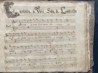 Incipit © S. Vito Chietino - Biblioteca privata Lucà Dazio