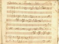 Frontespizio della cantata