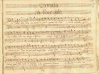 Frontespizio della cantata