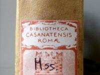 Dorso del manoscritto