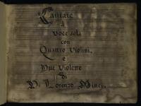 Frontespizio della raccolta, p. 1 (senza cartulazione)