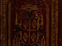 Li divertimenti poetici, piatto anteriore con stemma impresso del cardinal Rospigliosi (I-Rn, 71.11.A.4)